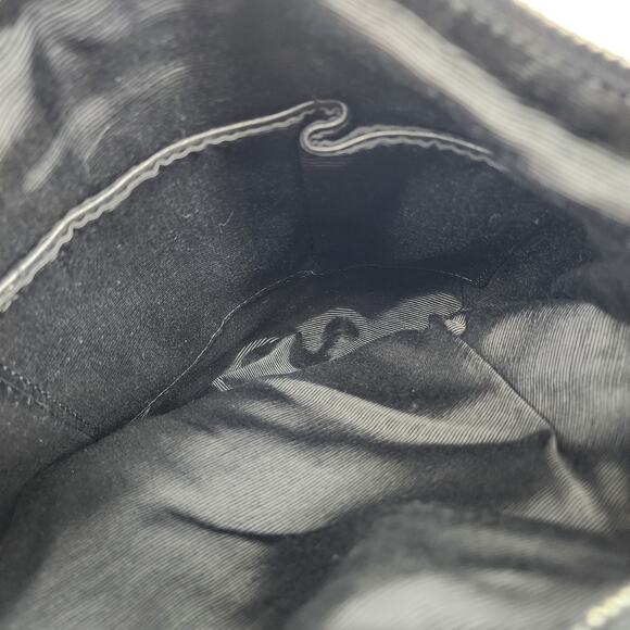 Sondra Roberts Large Black and Brown Zipper Shoulder Handbag Purse - Picture 6 of 8